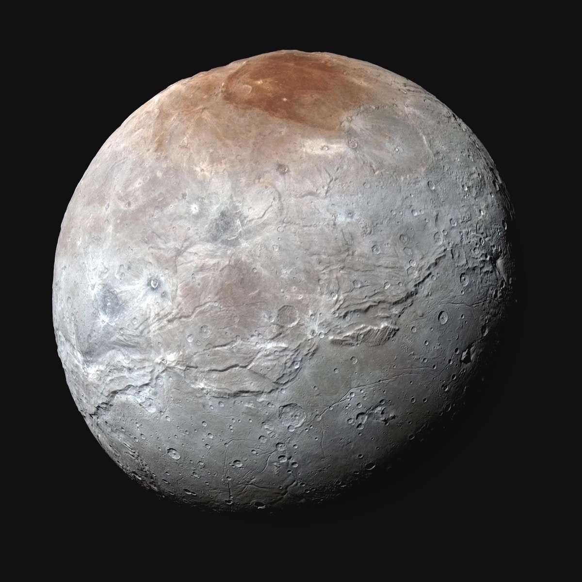 image of Charon taken by New Horizons
