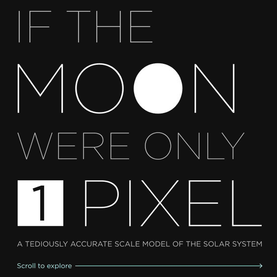if the moon were only one pixel
