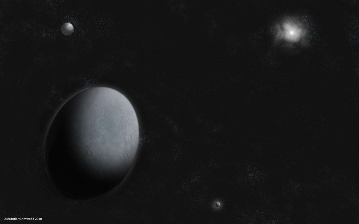 Artist's depiction of Haumea